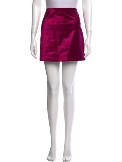 Pre-owned Veronica Beard Ruffle Embellishment Mini Skirt In Pink