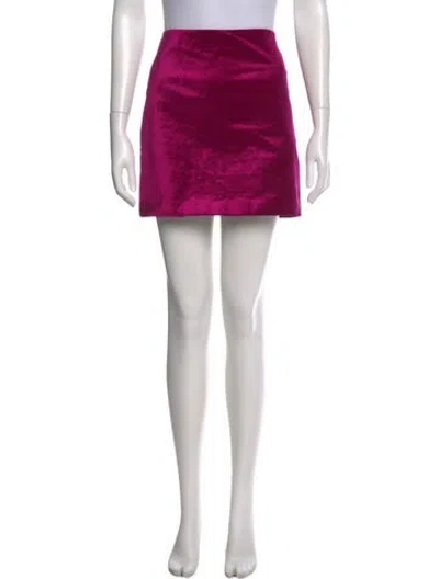 Pre-owned Veronica Beard Ruffle Embellishment Mini Skirt In Pink