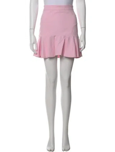 Pre-owned Veronica Beard Ruffle Embellishment Mini Skirt In Pink