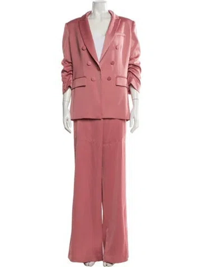 Pre-owned Veronica Beard Ruffle Embellishment Pant Set In Pink