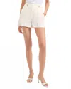 Veronica Beard Runo Linen Short In Off-white