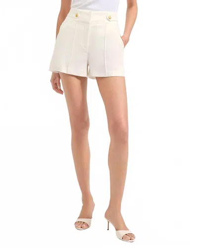 Veronica Beard Runo Linen Short In Off-white