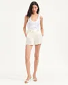 Veronica Beard Runo Linen Shorts In Off-white In White