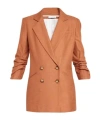 Veronica Beard Rupert Double-breasted Blazer In Orange