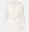 Veronica Beard Ryanne Belted Dickey Jacket In White