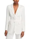 Veronica Beard Ryanne Belted Dickey Jacket In Dove