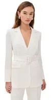 Veronica Beard Double-breasted Tailored Jacket In Dove