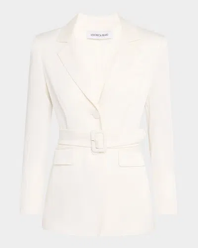 Veronica Beard Ryanne Belted Dickey Jacket In Dove