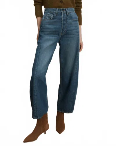 Veronica Beard Ryder Barrel Jean In Equinox Blue