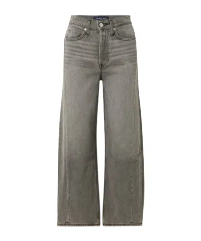Veronica Beard Ryder Barrel-leg Jeans In Gray