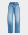 Veronica Beard Ryder High-rise Saddle Jeans In Enough Said