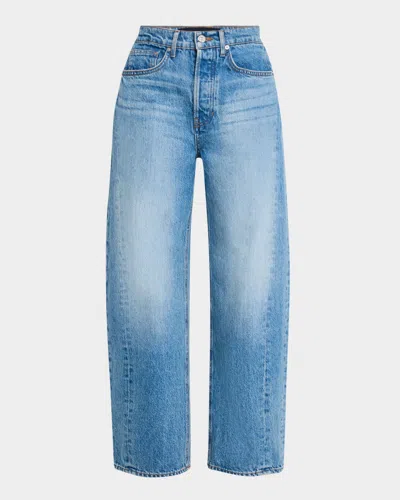 Veronica Beard Ryder High-rise Saddle Jeans In Enough Said