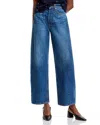 Veronica Beard Taylor Frayed High-rise Wide-leg Jeans In Bandit