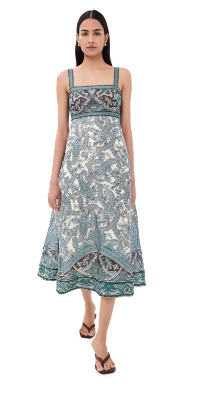 Veronica Beard Rye Dress Ecru Multi