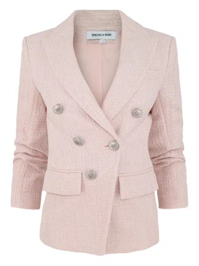 Veronica Beard Ryland Dickey Double-breasted Textured Blazer