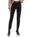 Veronica Beard Ryleigh Slimhigh Rise Straight Ankle Jeans In Onyx In Onyx