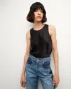 Veronica Beard Sabrina Stretch-silk Tank In Black