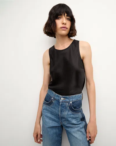 Veronica Beard Sabrina Stretch-silk Tank In Black