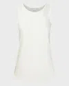Veronica Beard Sabrina Tank Top In White