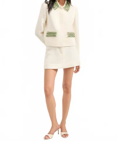 Veronica Beard Sadie Skirt In Off White