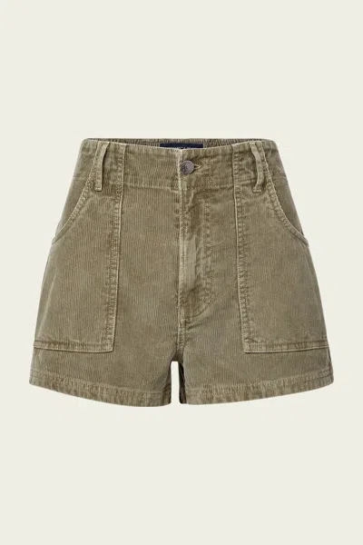 Veronica Beard Sally Corduroy Short In Stone Army