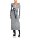 Veronica Beard Salomez Merino Wool & Cashmere Midi Dress In Gray