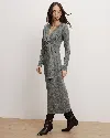 Veronica Beard Salomez Wrap Midi Dress In Gray