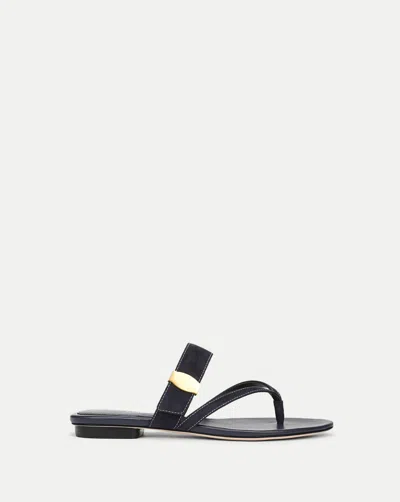 Veronica Beard Salva Dash Flat Sandal In Blue