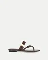 Veronica Beard Women's Salva Dash Leather Sandals In Brown