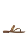 Veronica Beard Salva Dash Suede Thong Sandals In Multi