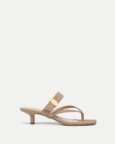 Veronica Beard Salva Kitten Heel Sandal In Neutral