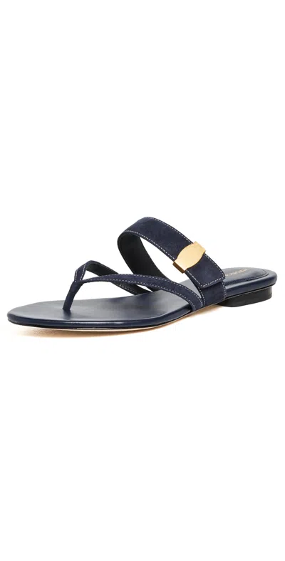 Veronica Beard Salva Dash Thong Sandals In Blue