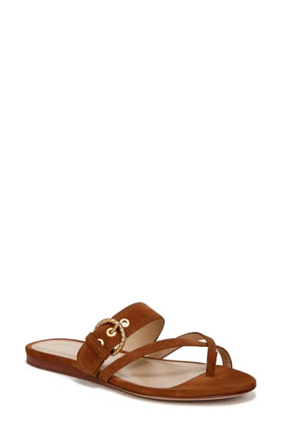 Veronica Beard Salva-3 Suede Sandals In Caramel