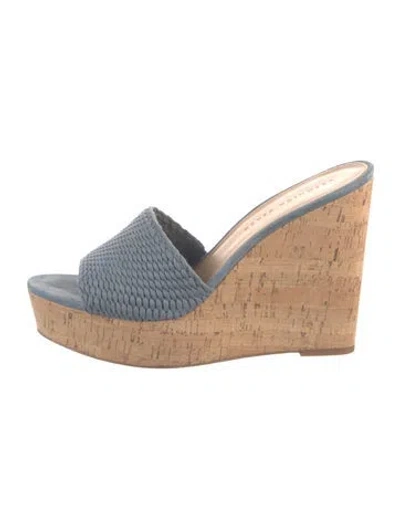 Pre-owned Veronica Beard Sandals In Blue