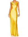 Veronica Beard Sanderson Maxi Silk Dress In Bright Sunset In Yellow