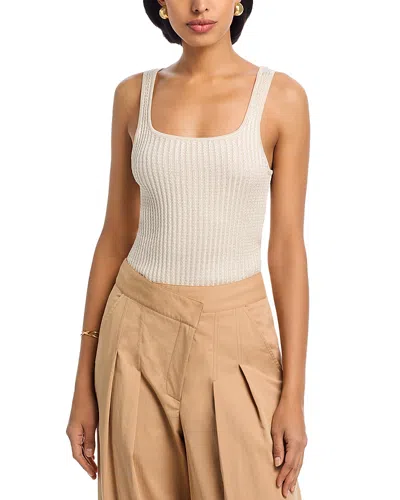Veronica Beard Sandra Knit Tank In Neutral