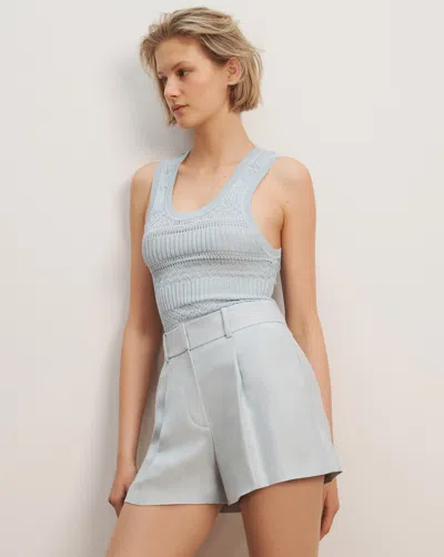Veronica Beard Sandra Knit Tank Top In Gray