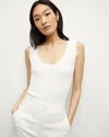 Veronica Beard Sandra Tanktop Aus Rippstrick In Off-white