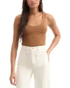 Veronica Beard Sandra Knit Tank Top In Whisky In Brown