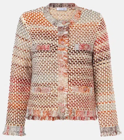 VERONICA BEARD SARIYAH COTTON AND WOOL-BLEND KNIT JACKET