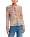 Veronica Beard Sariyah Knit Jacket In Red Multi