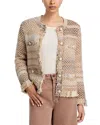 Veronica Beard Sariyah Knit Jacket In Brown