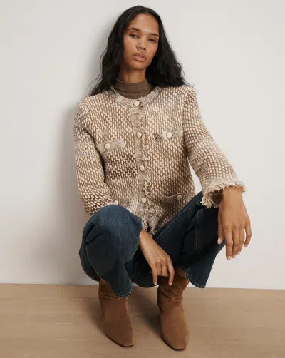 Veronica Beard Sariyah Knit Jacket In Brown