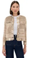 Veronica Beard Sariyah Cotton And Wool-blend Jacket In White