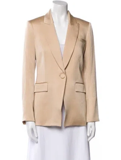 Pre-owned Veronica Beard Satin Blazer In Neutral