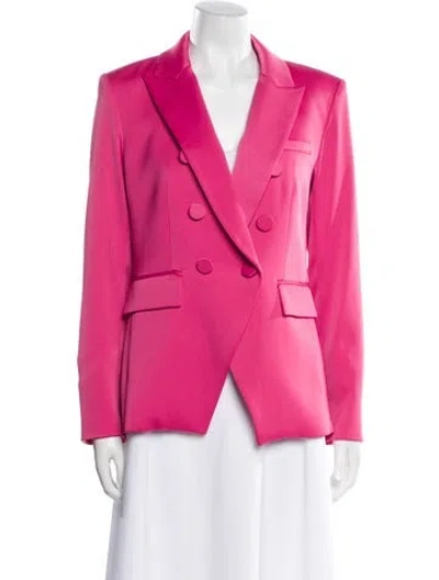 Pre-owned Veronica Beard Satin Blazer In Pink