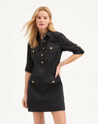 Veronica Beard Saude Cargo Dress In Black