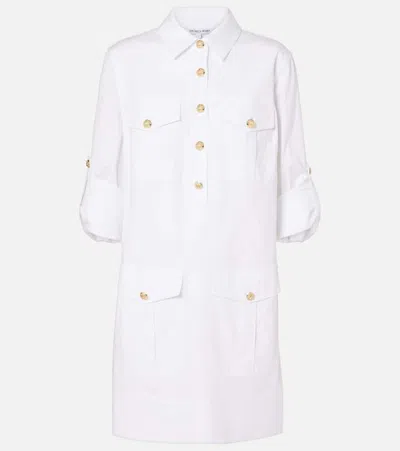Veronica Beard Saude Cotton-blend Minidress In White