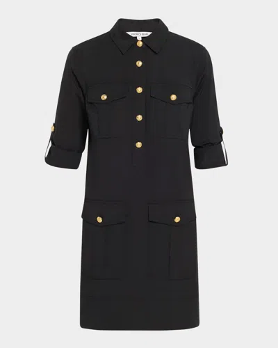 Veronica Beard Saude Cargo Dress In Black