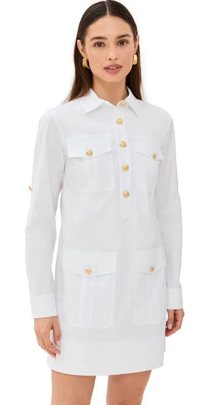 Veronica Beard Saude Cargo Dress In White